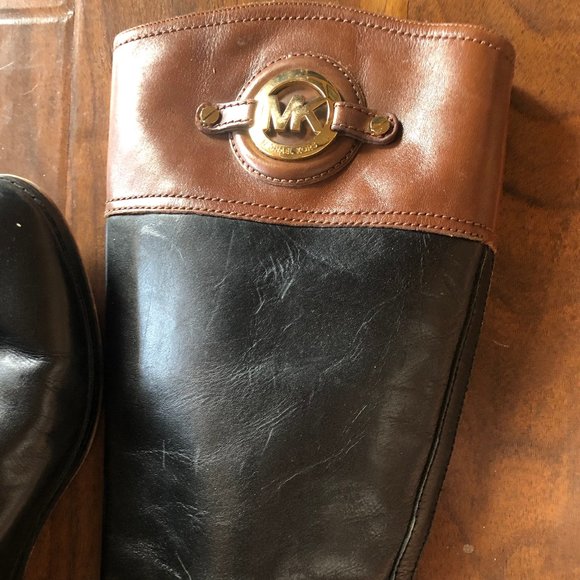 Micheal Kors Stockard Two-Tone riding boot - Picture 2 of 6